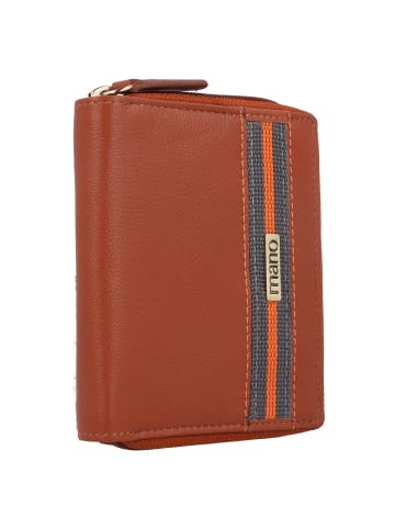 mano Don Leonardo Geldbörse RFID Leder 10 cm in cognac