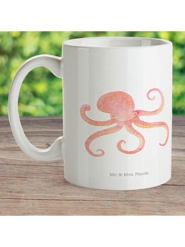 Mr. & Mrs. Panda Plastikbecher Tintenfisch ohne Spruch in Weiß