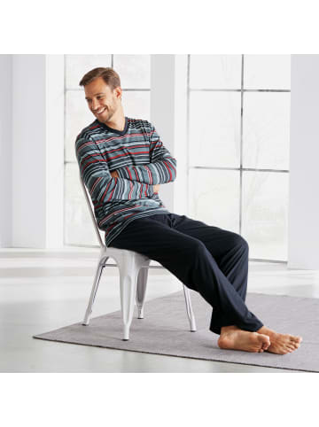 Erwin Müller Single-Jersey Schlafanzug in grau