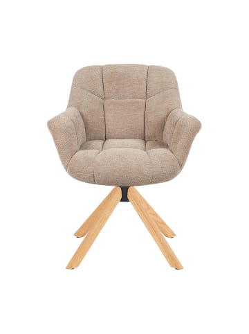DUBI Möbel 2er-Set: Drehstuhl Mika-Nea in Beige - (B)65 x (H)81 x  (T)66 cm