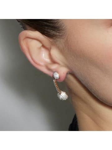Luxenter Ohrringe mit funkelnden Zirkonia-Steinen, 18-Karat-Gold-Finish – Elib