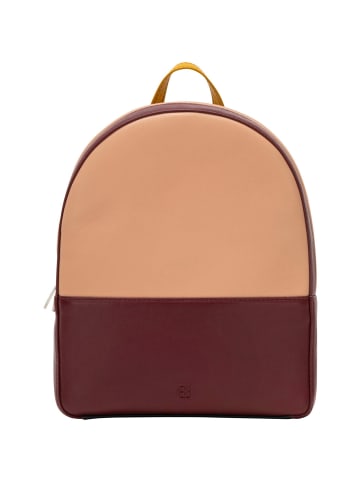 DuDu City Rucksack Leder 26,5 cm in burgundy