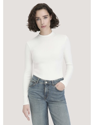 Hessnatur Rib Longsleeve Slim in naturweiss