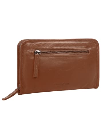 WouWou Abendtasche echt Leder in cognac