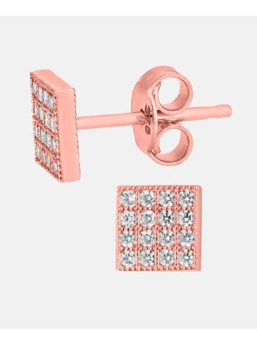 Vanlere Ohrstecker aus 375 Roségold mit Zirkonia in Roségold