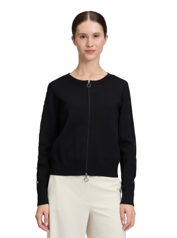 Betty Barclay Strick-Cardigan mit Reißverschluss in Schwarz