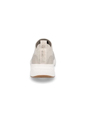 Tamaris Slip-on Sneaker in Beige Metallic