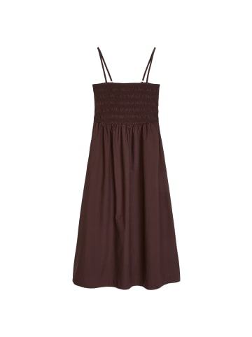 Marc O'Polo DENIM Gesmoktes Sommerkleid in Burnt Aubergine
