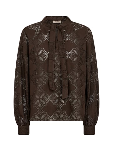 Mos Mosh Spitzenbluse MMTamlyn in schoko - 0002