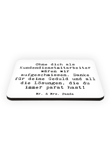 Mr. & Mrs. Panda magnet Spruch Kundendienstmitarbeiter Held mit ... in Weiß
