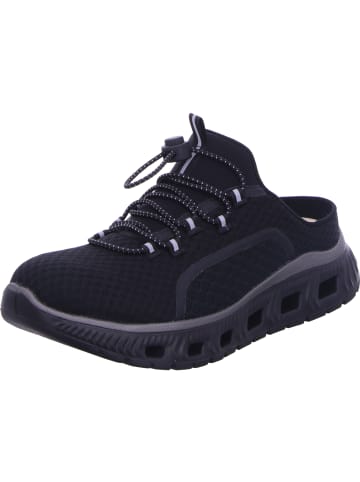 rieker Pantoletten in schwarz/schwarz/schwarz