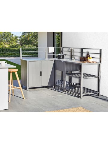 Beliani 4er-Set Gartenküche VIGGIANO in Grau