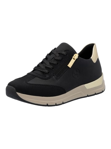 rieker Sneaker in Schwarz/Gold