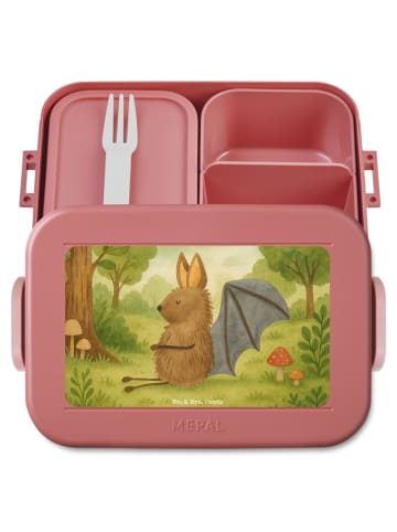 Mr. & Mrs. Panda MEPAL Bentobox Fledermaus Sitzen Design ohne Sp... in Rot Pastell
