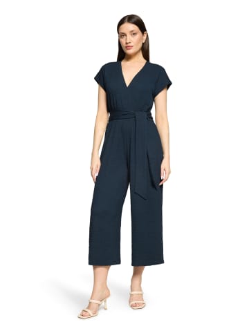 Betty Barclay Jumpsuit mit Bindegürtel in dunkelblau