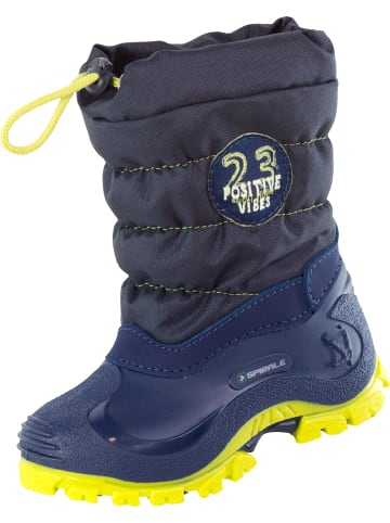 Kinder-Winterstiefel Eric gefüttert in blau