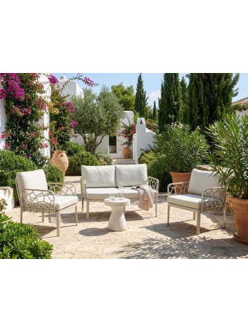 Beliani 11-tlg Sitzgruppe ERICHE in Beige/Braun
