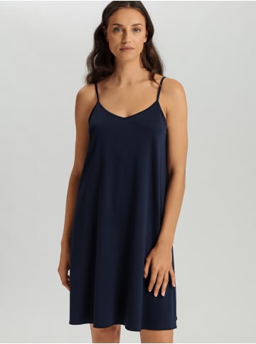 Hanro Sleepshirt Spaghettidress Cotton Silk in deep navy