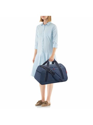 Reisenthel travelling activitybag M - Reisetasche 54 cm in herringbone dark blue