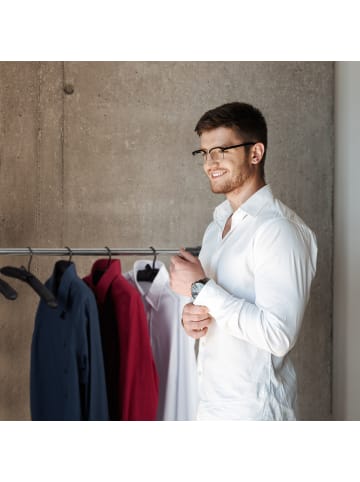 relaxdays 30x Kleiderbügel in Weiß