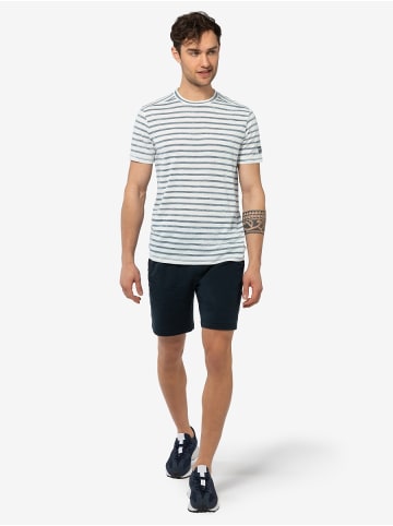 super.natural Merino T-Shirt M STRIPE TEE in weiß