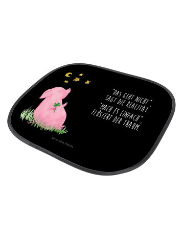 Mr. & Mrs. Panda Sonnenschutz Auto Seitenscheibe Schwein Glück m... in Schwarz