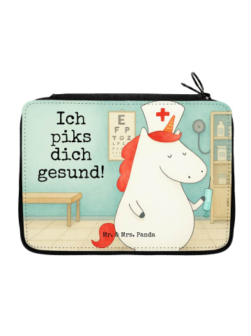 Mr. & Mrs. Panda Federmappe Einhorn Krankenschwester Design mit ... in Weiß