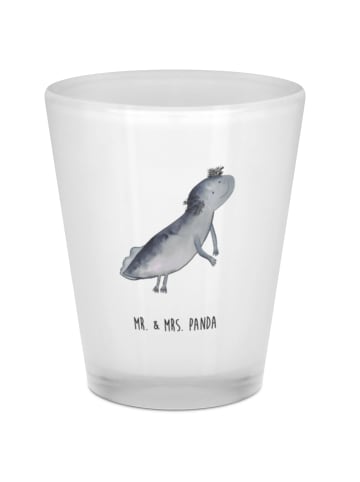 Mr. & Mrs. Panda Mini Glas Axolotl Schwimmen ohne Spruch in Transparent