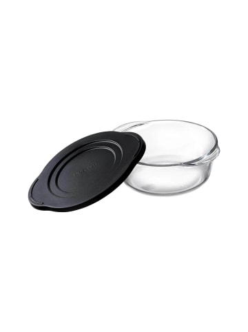 Ritzenhoff & Breker Auflaufform mit Frischhaltedeckel Cucina 2,1 Liter schwarz in schwarz