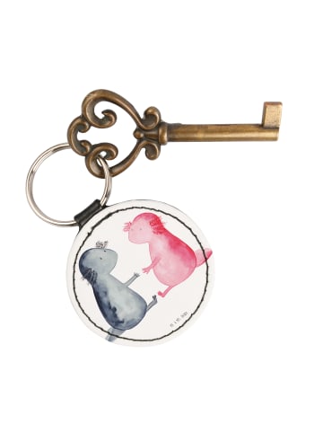 Mr. & Mrs. Panda Anhänger Axolotl Liebe ohne Spruch in Weiß