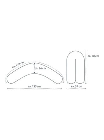 Theraline Stillkissen 170 cm in Gelb