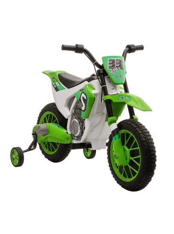 HOMCOM Elektromotorrad Kinder 3-8 km/h Grün
