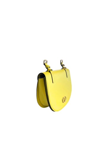 Twinset Rosa Gelb PU Damen Umhänge- Tasche