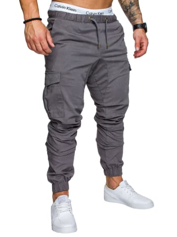 Amaci&Sons Cargo Jogger-Chino LOS ANGELES in Dunkelgrau