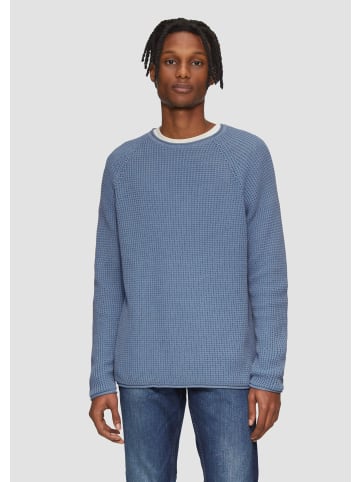 QS Strickpullover langarm in Blau