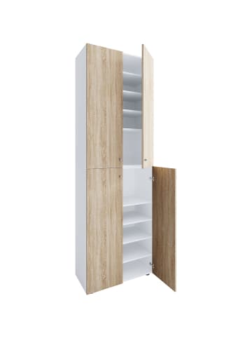 ebuy24 Schuhschrank Lona2XL10DT weiß Weiß 70 x 39 cm