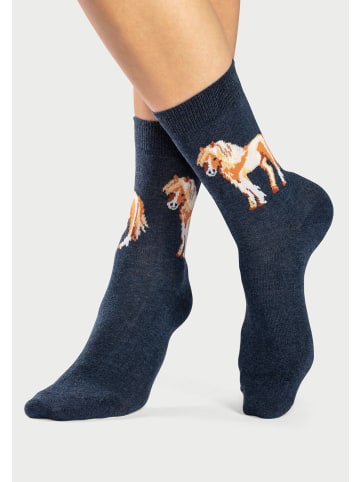 H.I.S Socken in hellrosa-meliert, hellgrau-meliert, jeans-meliert