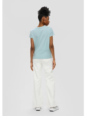 QS T-Shirt in 61D0_helles türkis