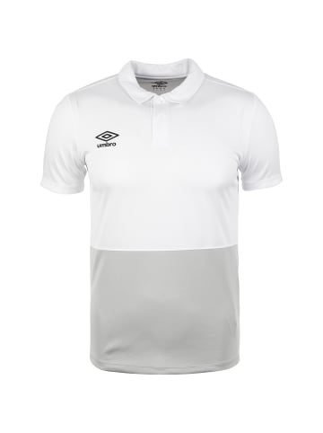 Umbro Poloshirt Poly in weiß / grau