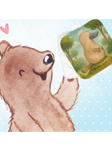 Mr. & Mrs. Panda Topfuntersetzer Schnabeltier Mut Design ohne Sp... in Weiß