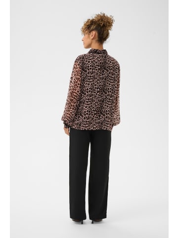 Cream Langarm - Hemd CRYuna Regular fit in Natrual Animal Spots
