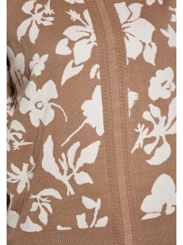 Sidona Damen Pullover in TAUPE WOLLWEISS