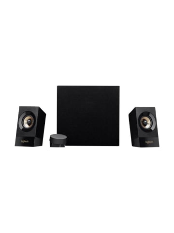 Logitech Leistungsstarke 2.1-Lautsprechersystem Logitech 120W in Schwarz