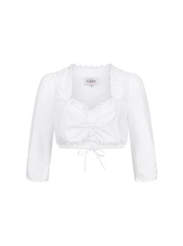 Nübler Dirndlbluse 3/4 Arm Isabel in Weiß