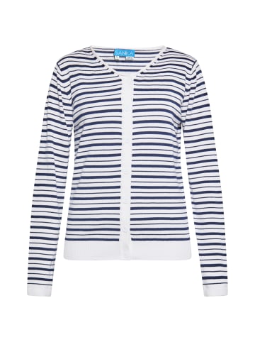 SANIKA Damen Cardigan in WEISS MARINE