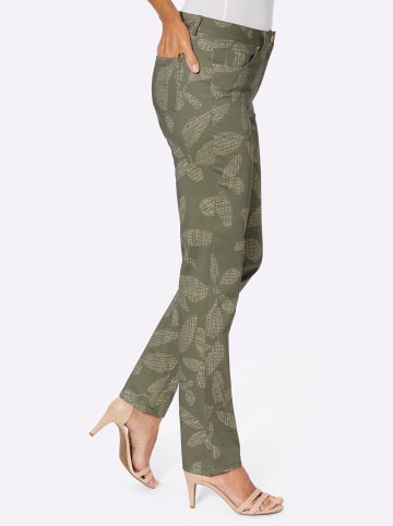 WITT WEIDEN Druckhose in khaki-sand-bedruckt