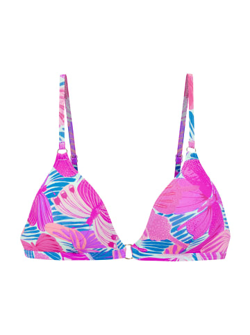 Sunseeker Triangel-Bikini-Top in pink-blau bedruckt