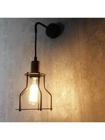 Licht-Erlebnisse Wandlampe in Schwarz Kupfer