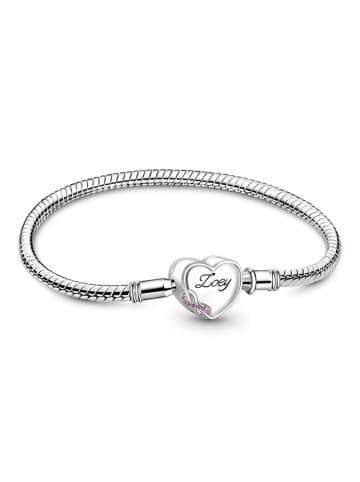 GNOCE Sterling Silber Herz Armband 19 cm