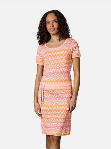 ragwear Minikleid Baomi Print YOUMODO in Peach